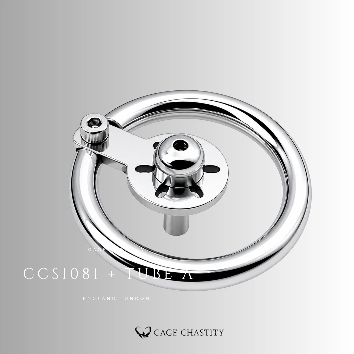 Slim Front Flat Steel Chastity Cage – 0.94"(24mm) – CCS1081