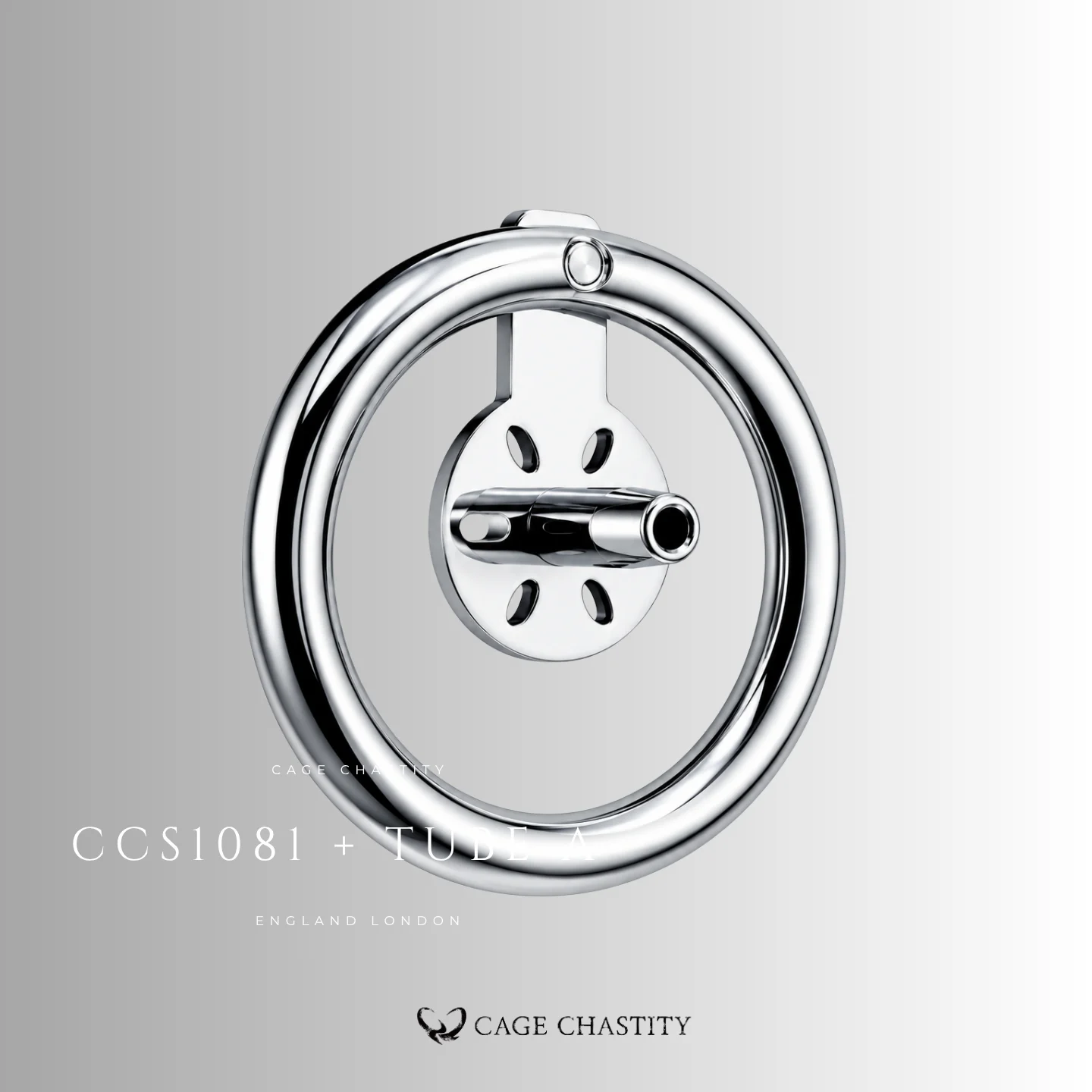 Slim Front Flat Steel Chastity Cage – 0.94"(24mm) – CCS1081