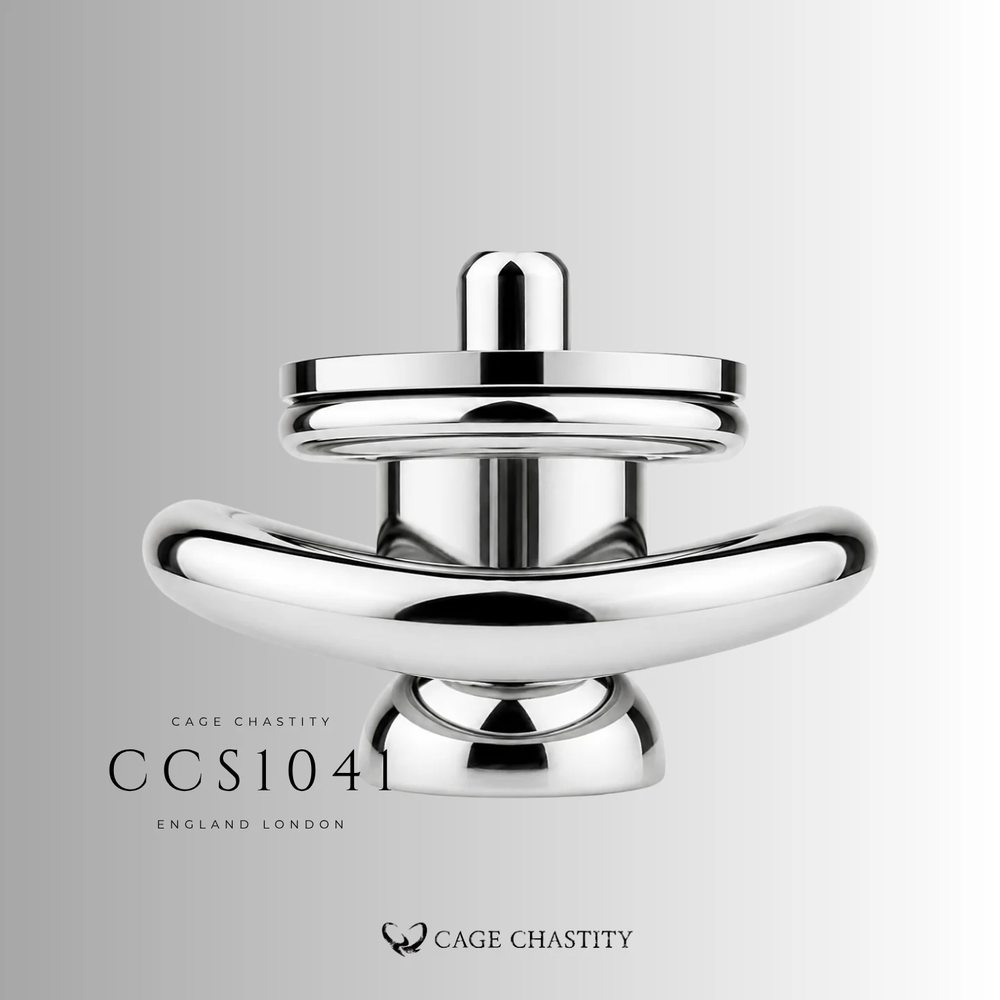 Flat Chastity Cage with Dildo