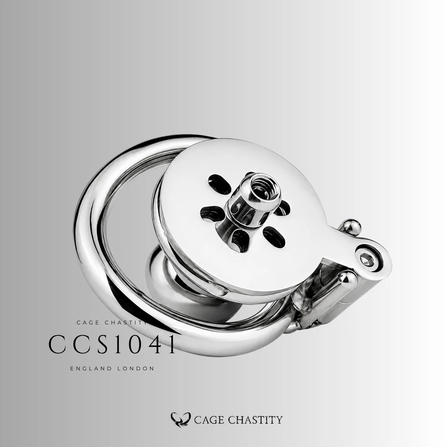Flat Chastity Cage with Dildo