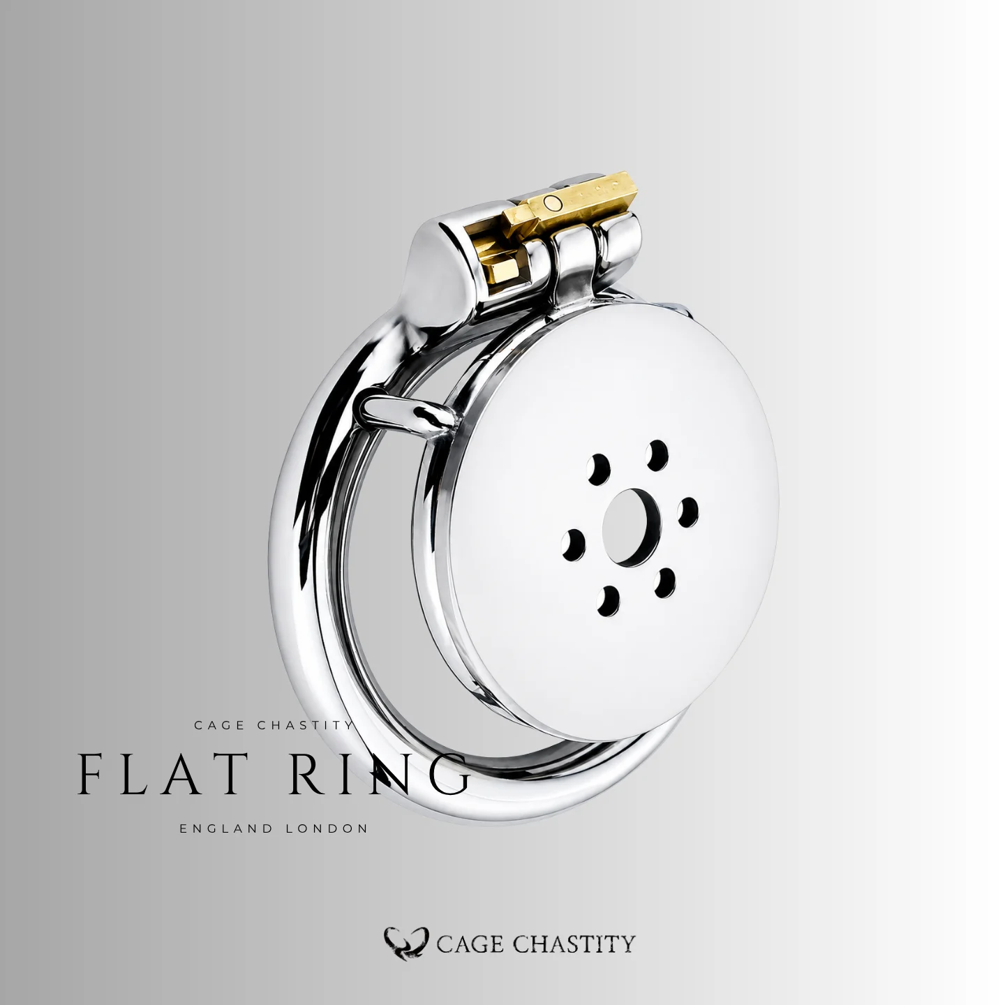 Modular Flat Plate Chastity Cage – CC12 (Non-Threaded Core)