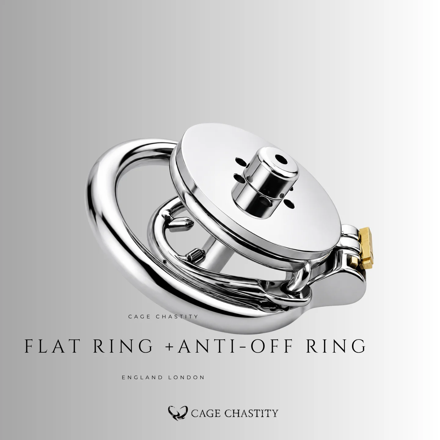 Modular Flat Plate Chastity Cage – CC12 (Non-Threaded Core)