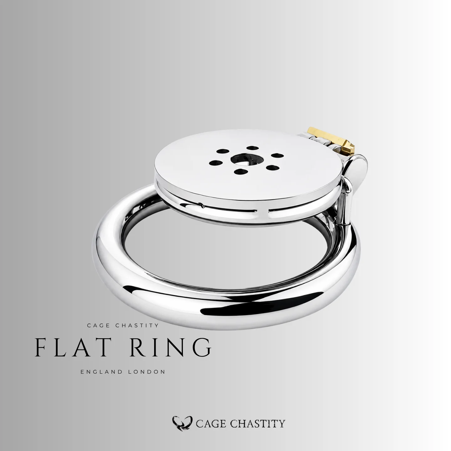 Modular Flat Plate Chastity Cage – CC12 (Non-Threaded Core)