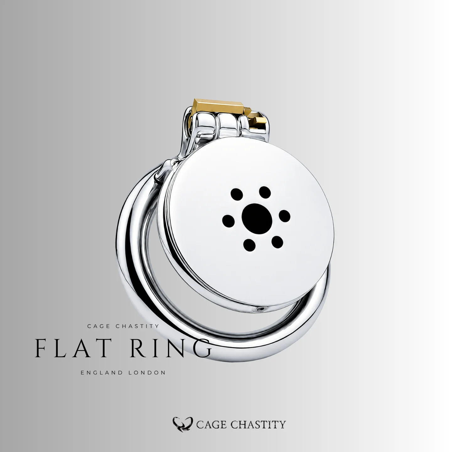Modular Flat Plate Chastity Cage – CC12 (Non-Threaded Core)