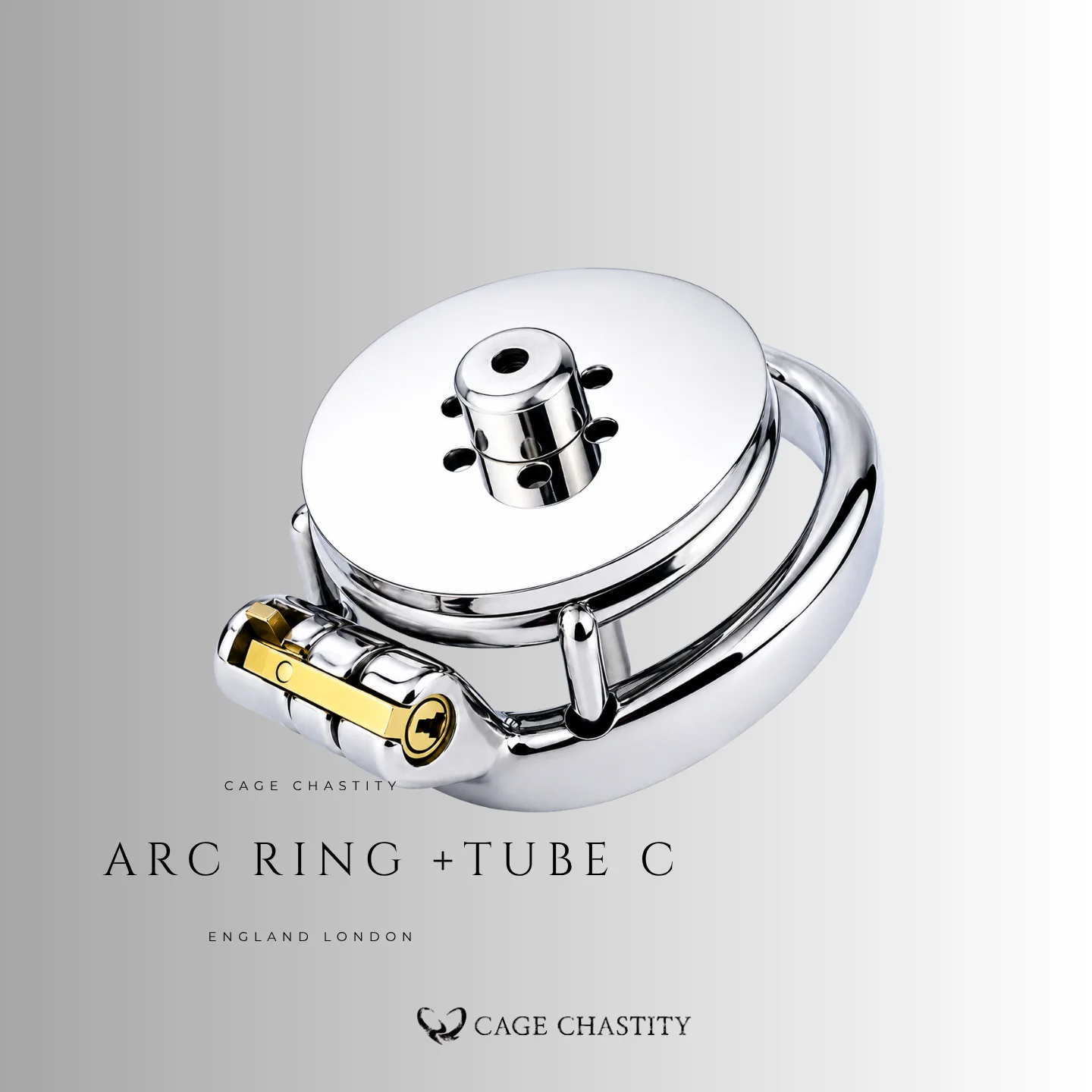 Modular Flat Plate Chastity Cage – CC12 (Non-Threaded Core)