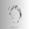 Three-Way Belt Wearable Stainless Steel Ring – Flat & Arc