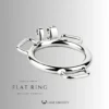 Three-Way Belt Wearable Stainless Steel Ring – Flat & Arc