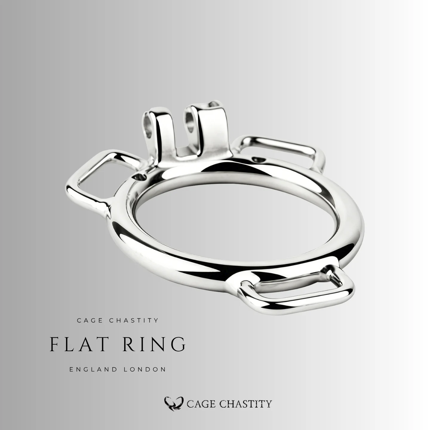 Three-Way Belt Wearable Stainless Steel Ring – Flat & Arc