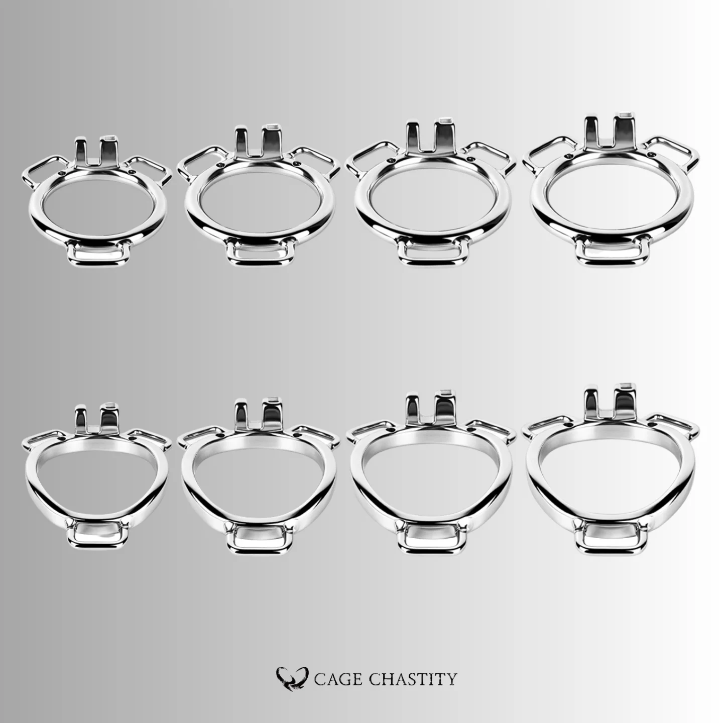 Three-Way Belt Wearable Stainless Steel Ring – Flat & Arc
