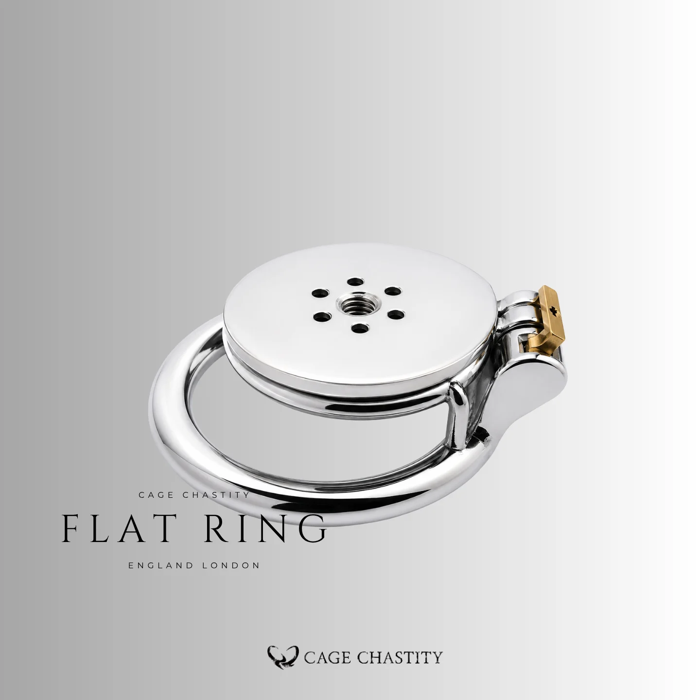 Modular Flat Plate Chastity Cage – CC11 (Threaded Core)