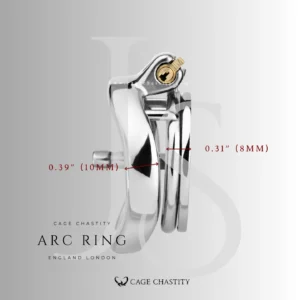 CC16 arc ring spacing guide showing 10 mm and 8 mm gaps