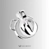 Wearable Steel Vulva Chastity Cage – Top-Entry Key Lock – CCK1003
