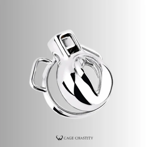 Wearable Steel Vulva Chastity Cage – Top-Entry Key Lock – CCK1003