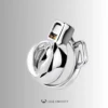 Wearable Steel Vulva Chastity Cage – Top-Entry Key Lock – CCK1003