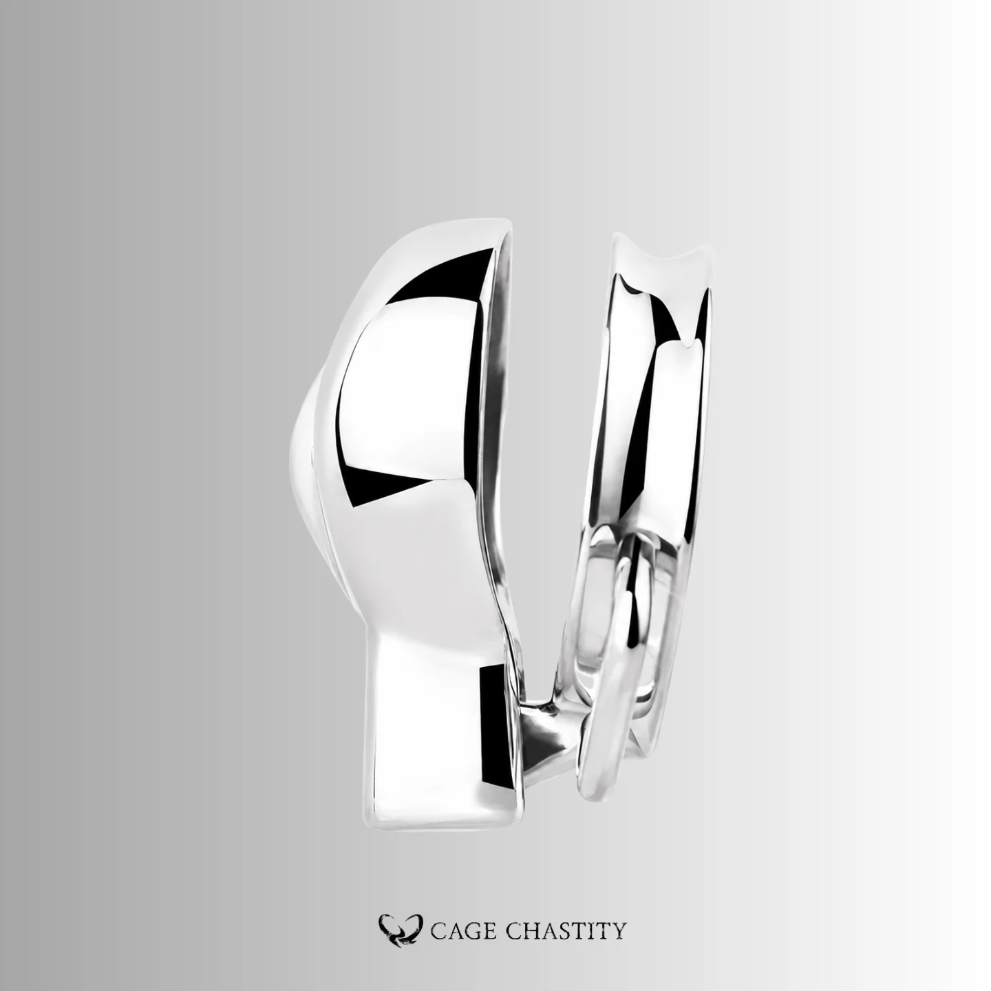 Wearable Steel Vulva Chastity Cage – Top-Entry Key Lock – CCK1003