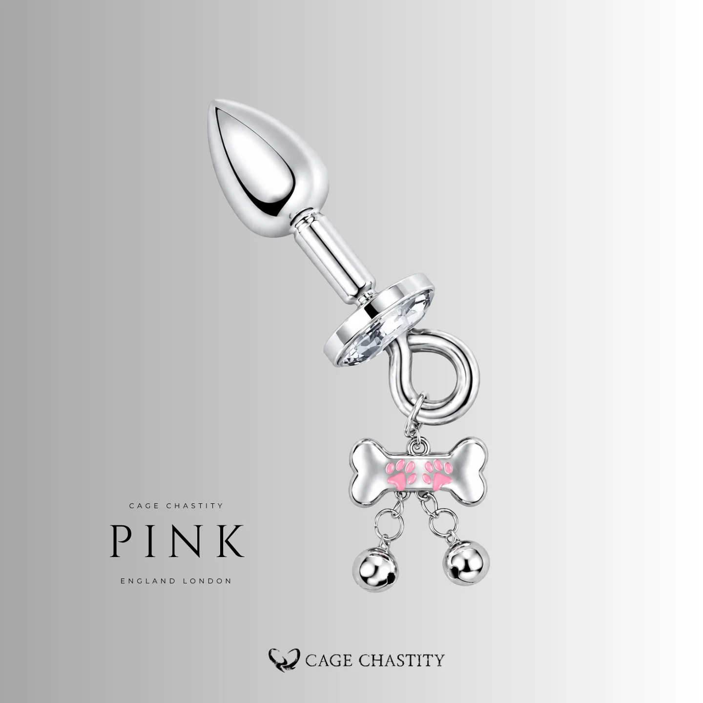 Cute Paw Bell Plug & Nipple Clamp Set – Pink & Black