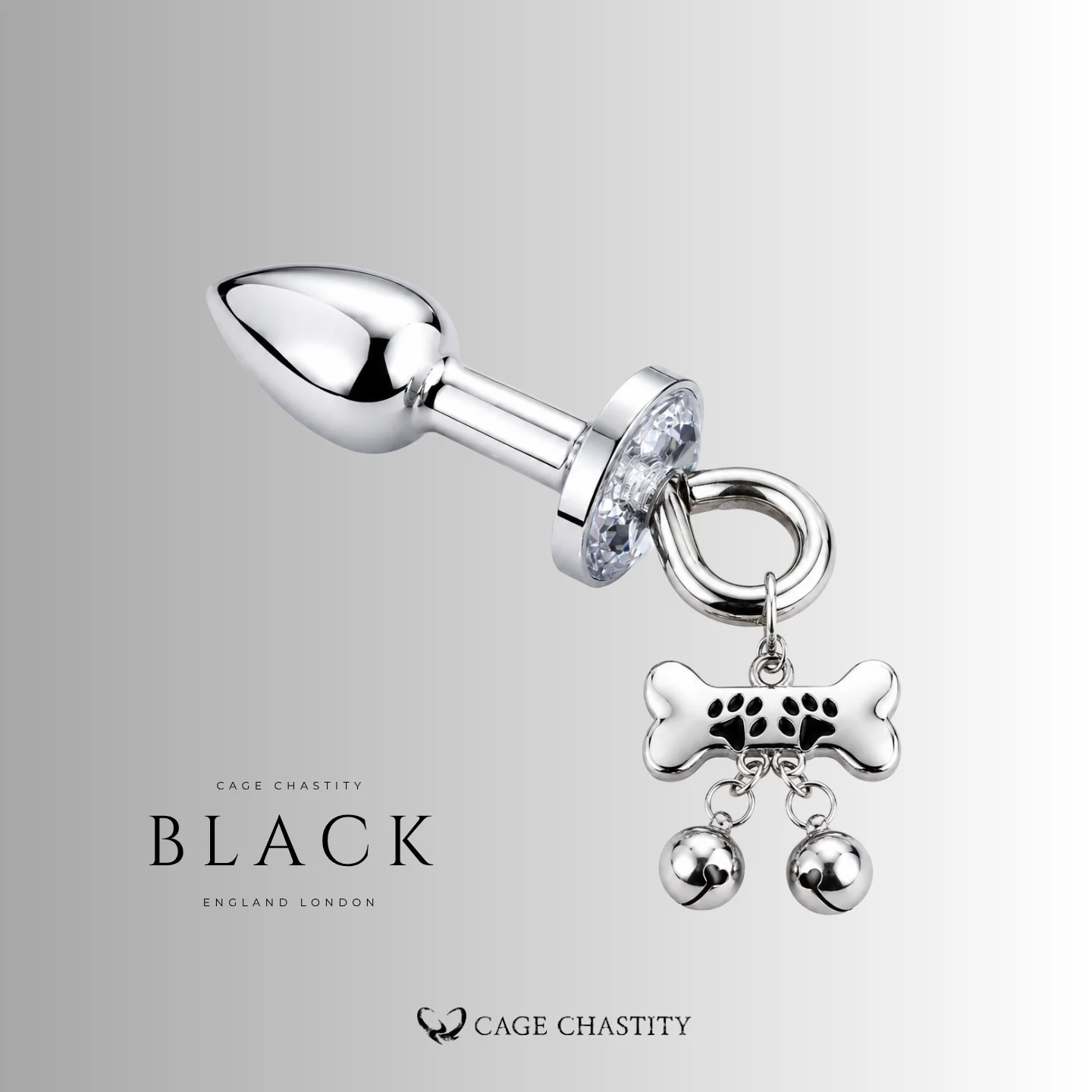 Cute Paw Bell Plug & Nipple Clamp Set – Pink & Black