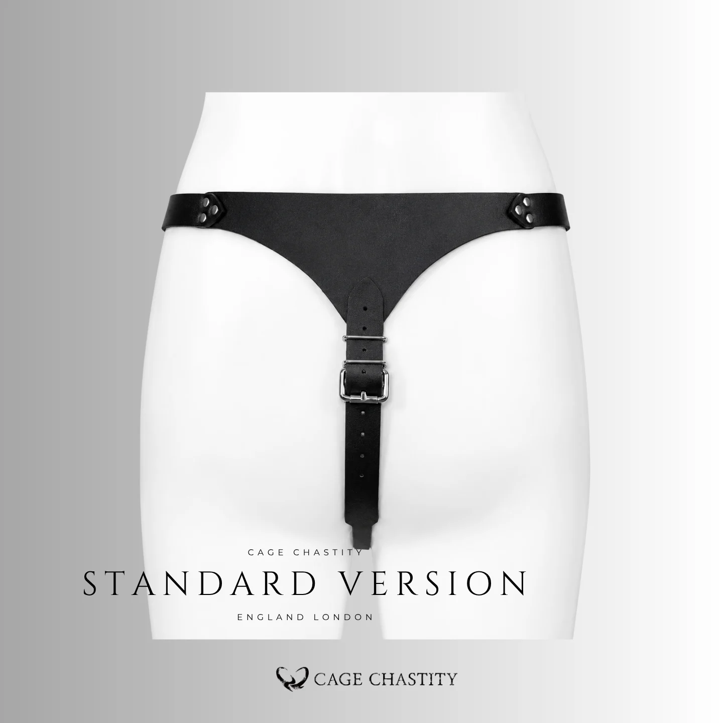Three-Way Leather Chastity Strap – Standard & Lockable Versions