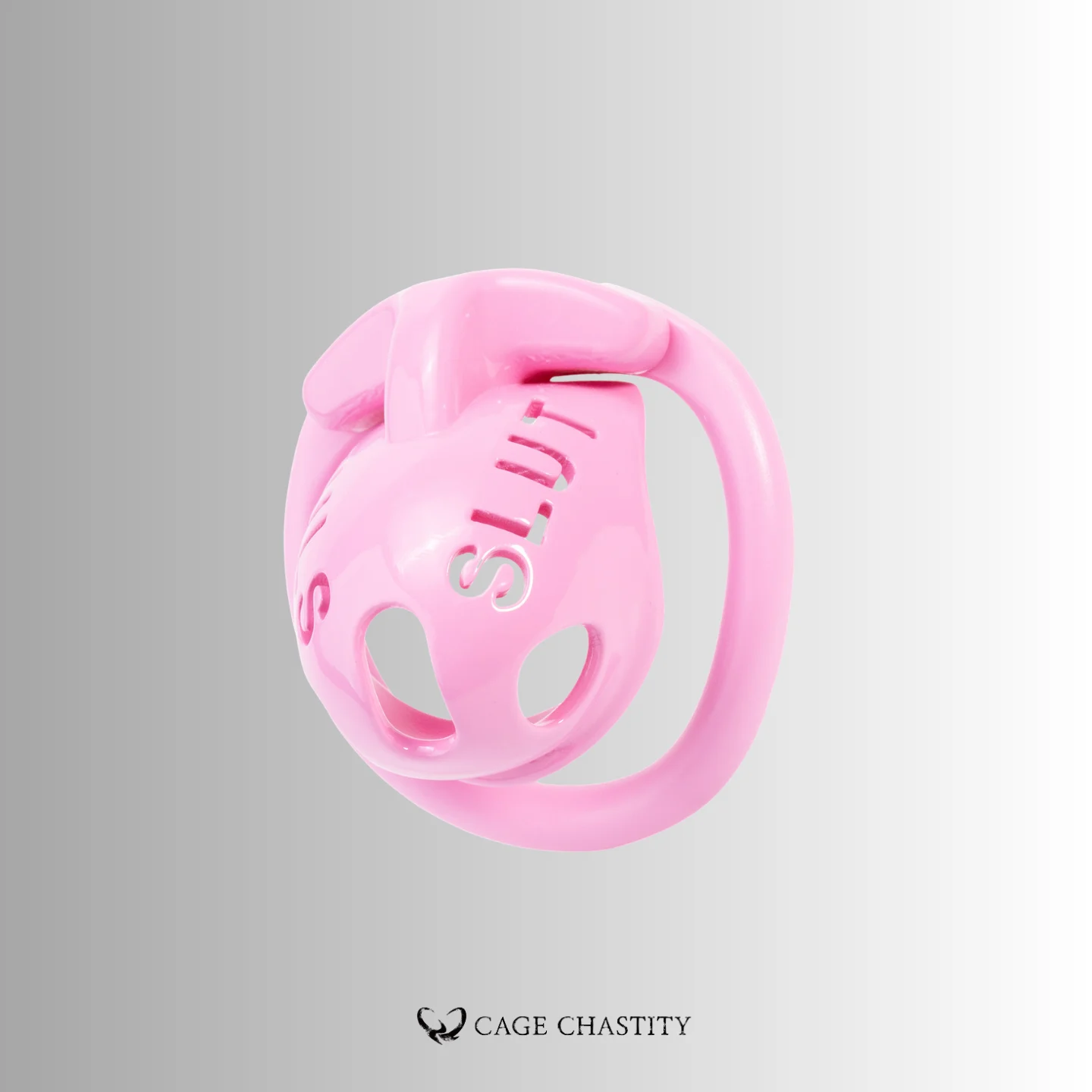 Pink SLUT Chastity Cage