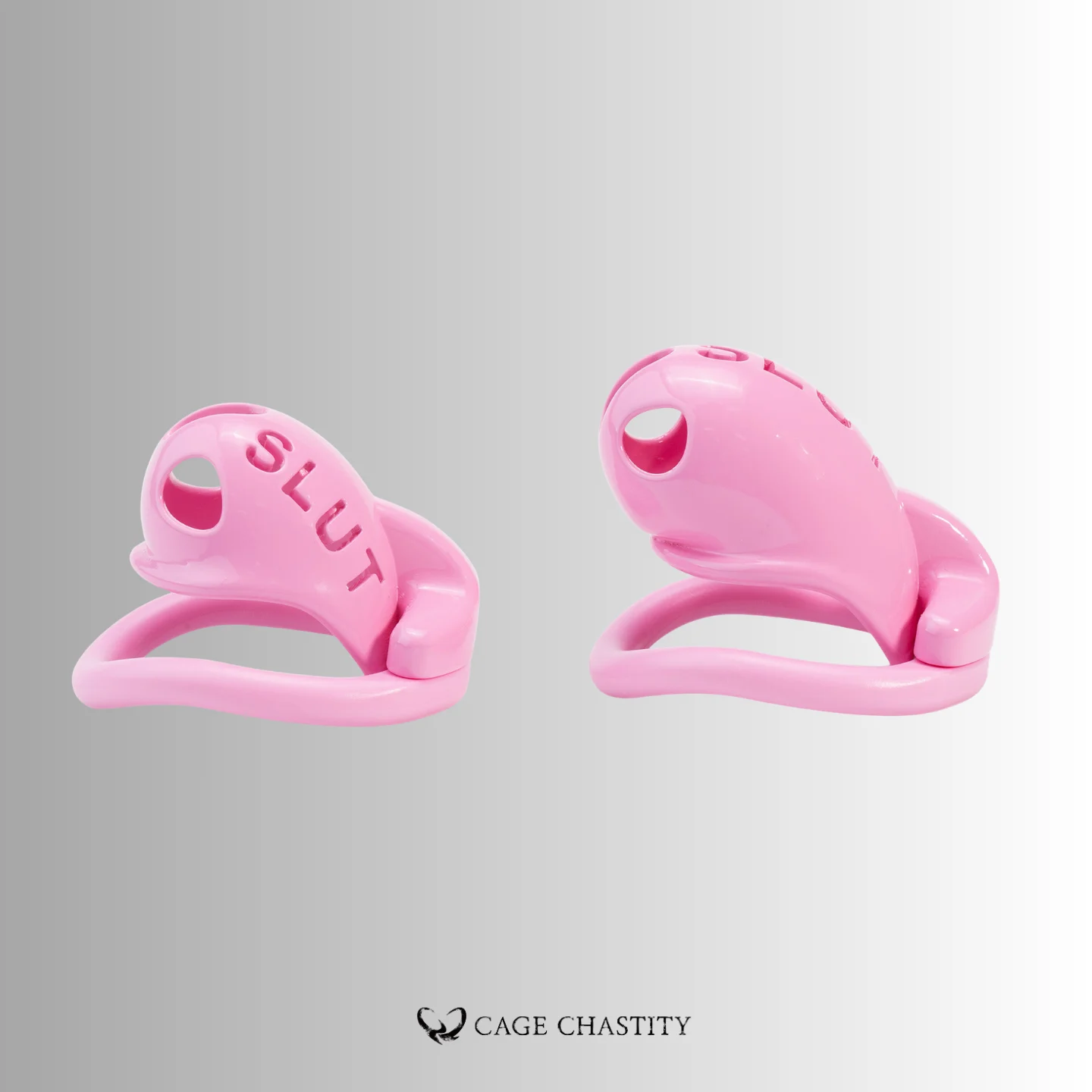 Pink SLUT Chastity Cage