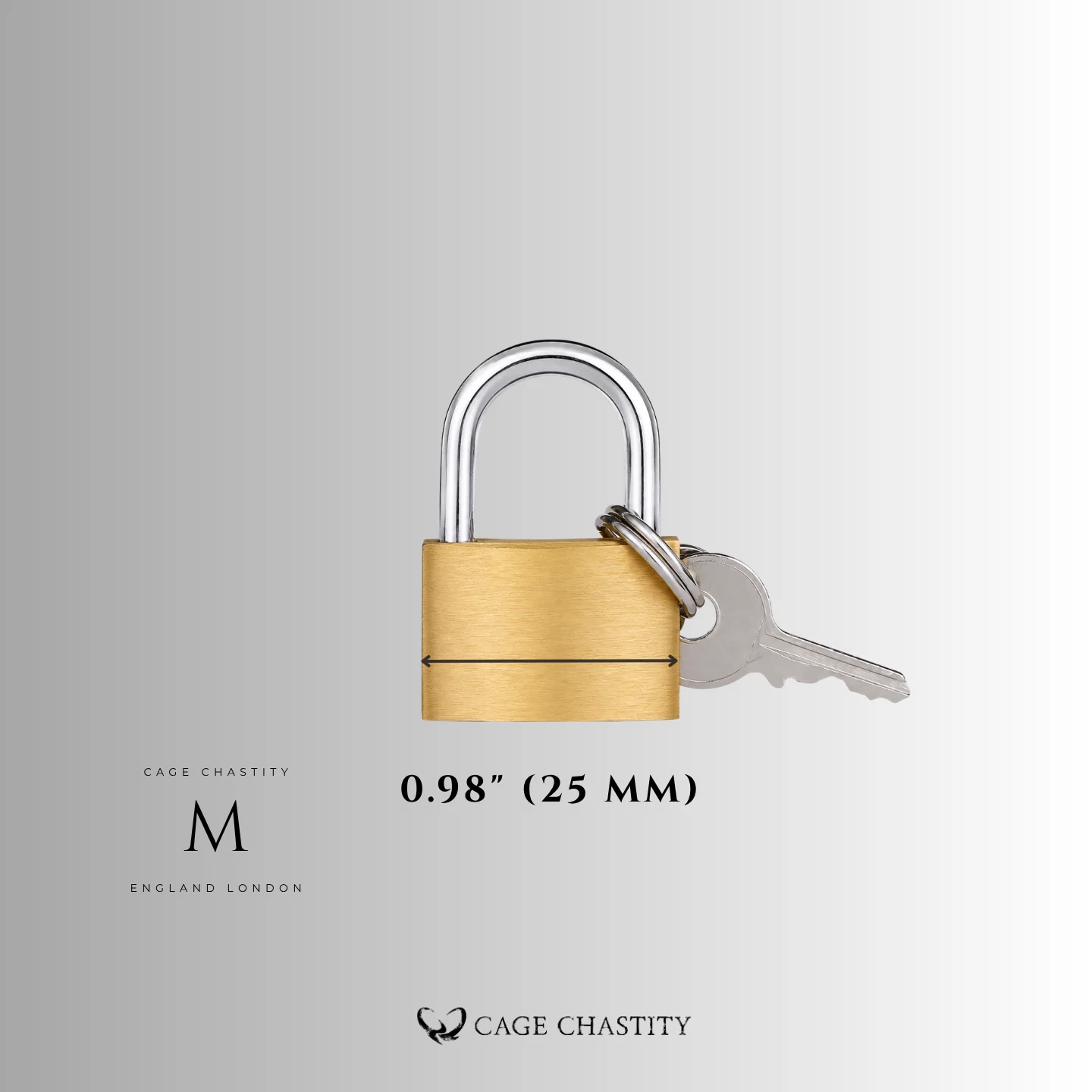 Solid Brass Mini Padlock – Cage & Restraint Sizes
