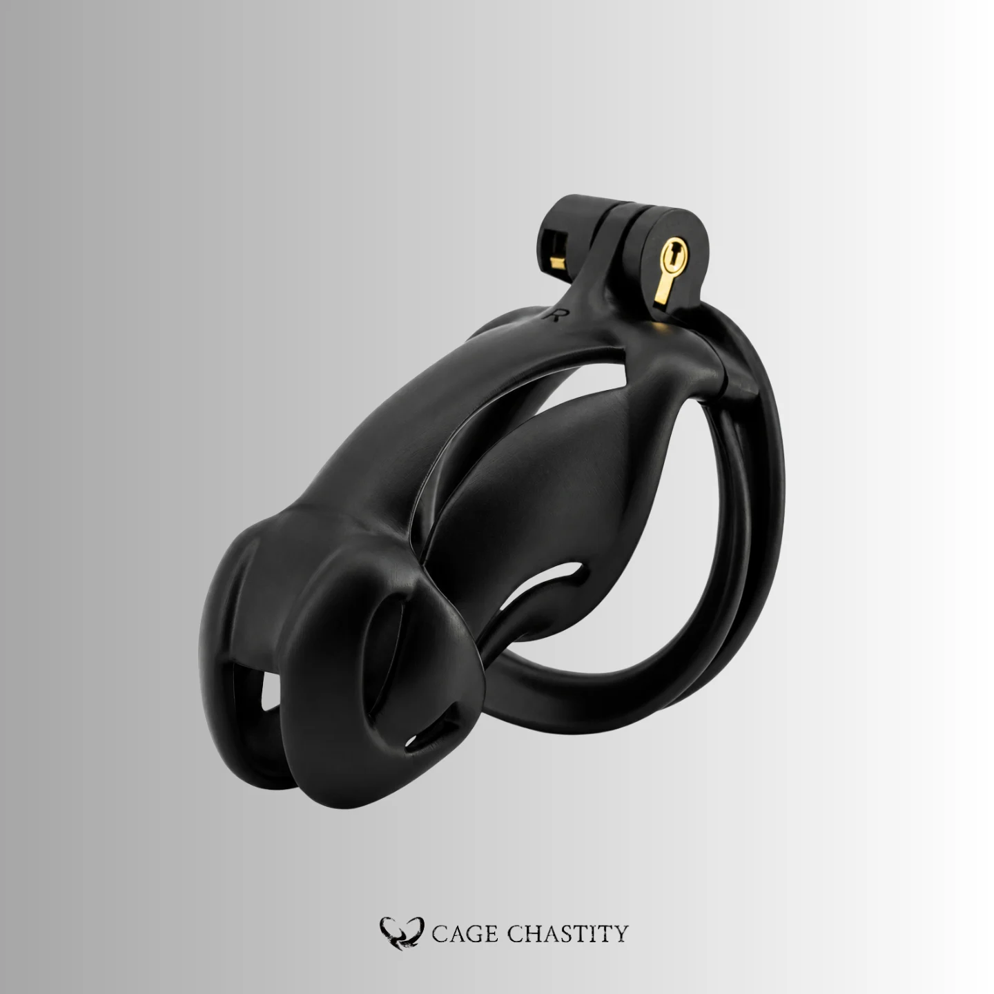 Black Viper Chastity Cage – 2 Ring Types