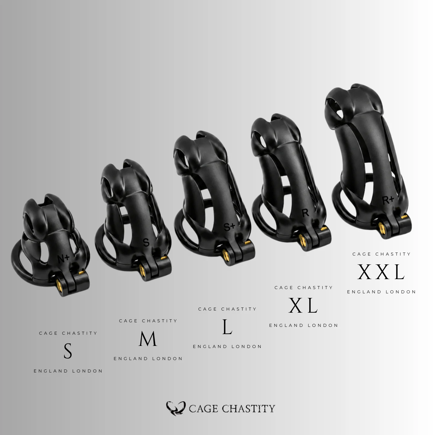 Black Viper Chastity Cage – 2 Ring Types