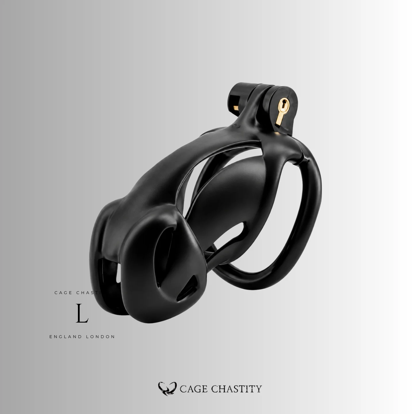 Black Viper Chastity Cage – 2 Ring Types