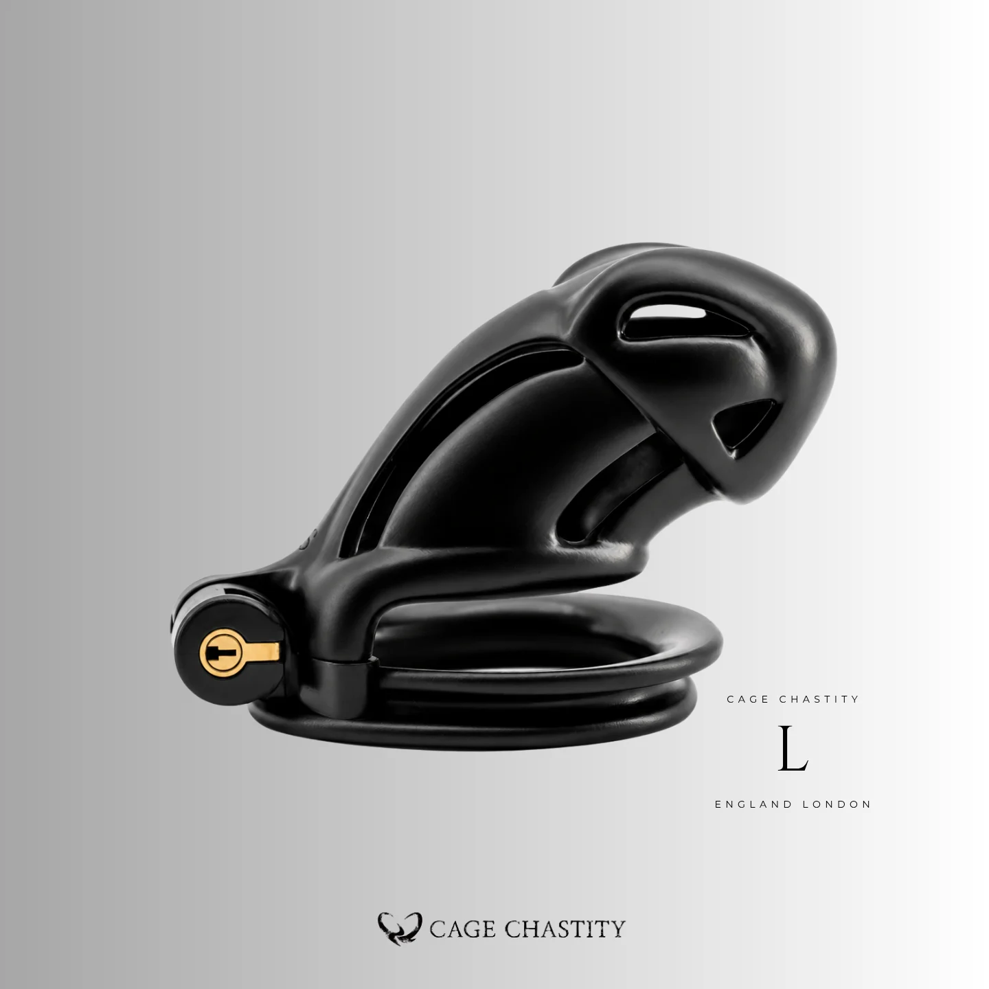 Black Viper Chastity Cage – 2 Ring Types