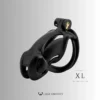 Black Viper Chastity Cage – 2 Ring Types