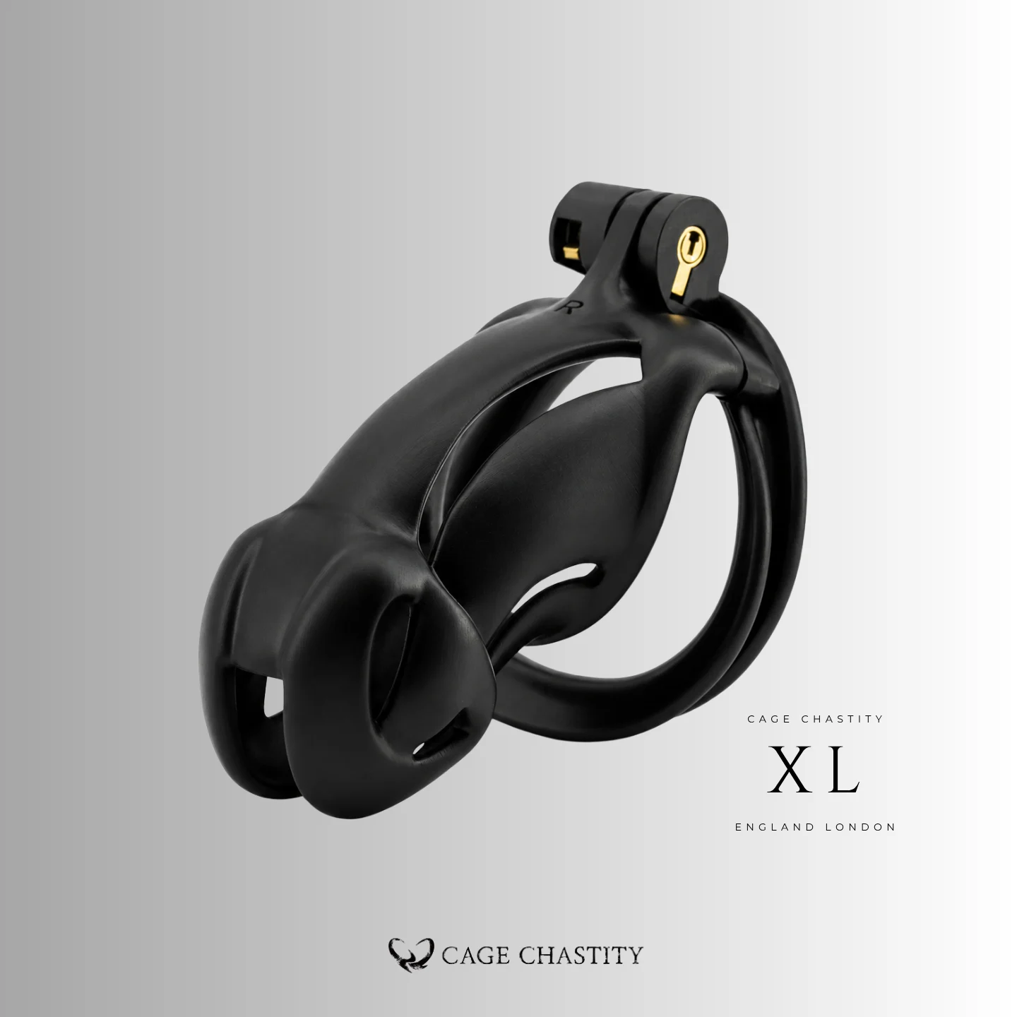 Black Viper Chastity Cage – 2 Ring Types