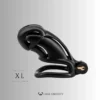 Black Viper Chastity Cage – 2 Ring Types