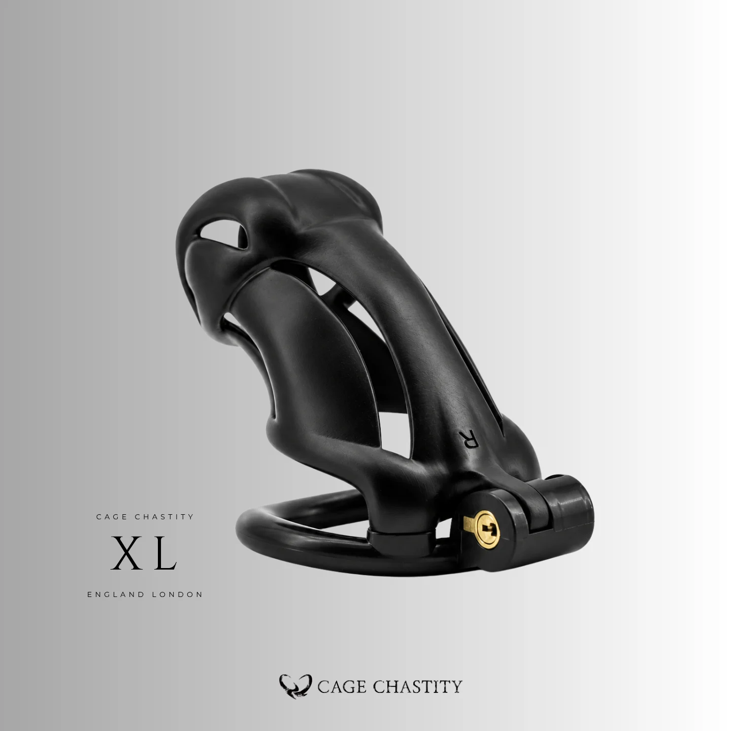 Black Viper Chastity Cage – 2 Ring Types