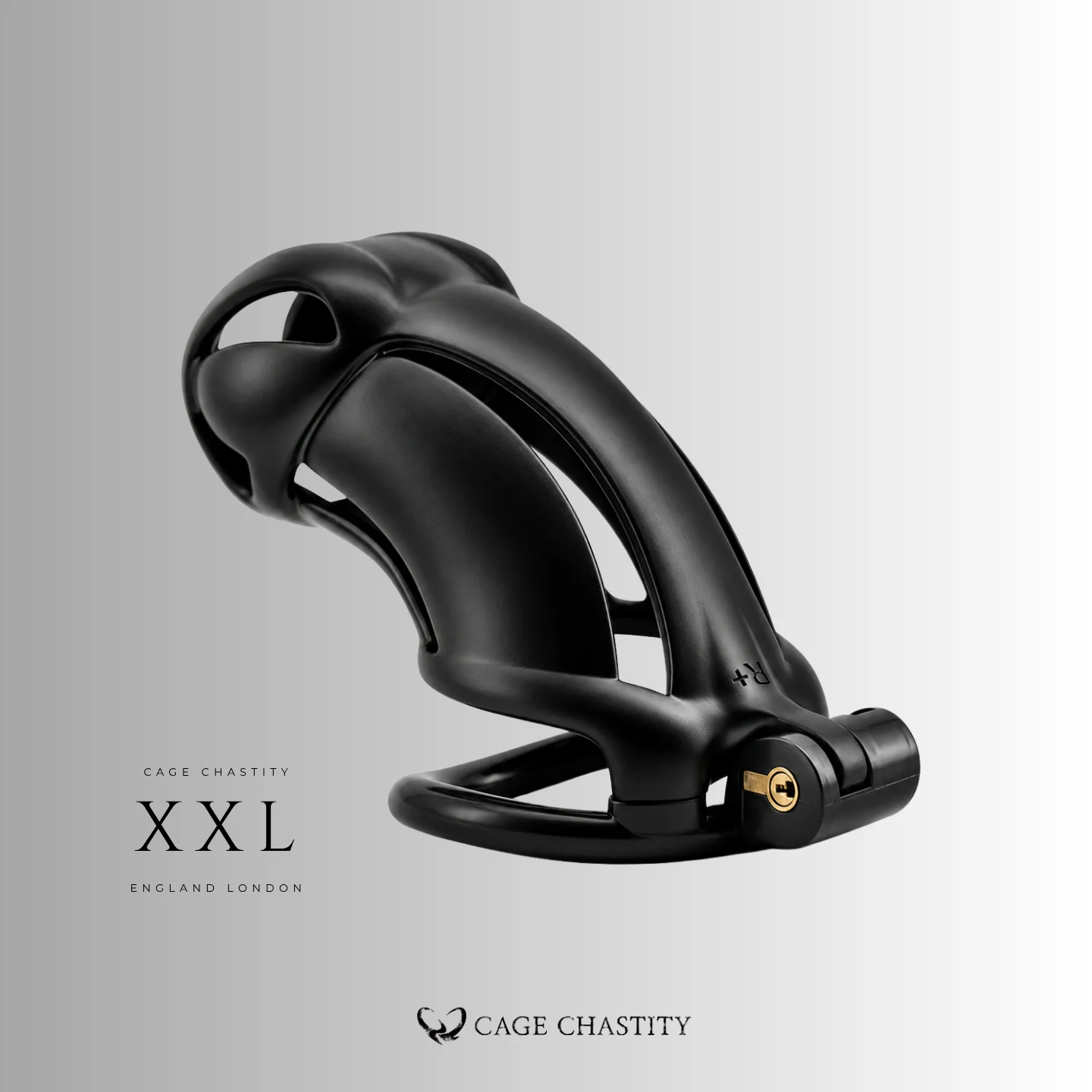 Black Viper Chastity Cage – 2 Ring Types