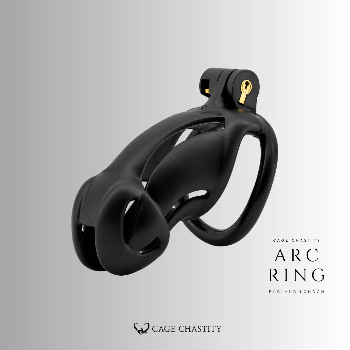 Black Viper Chastity Cage – 2 Ring Types