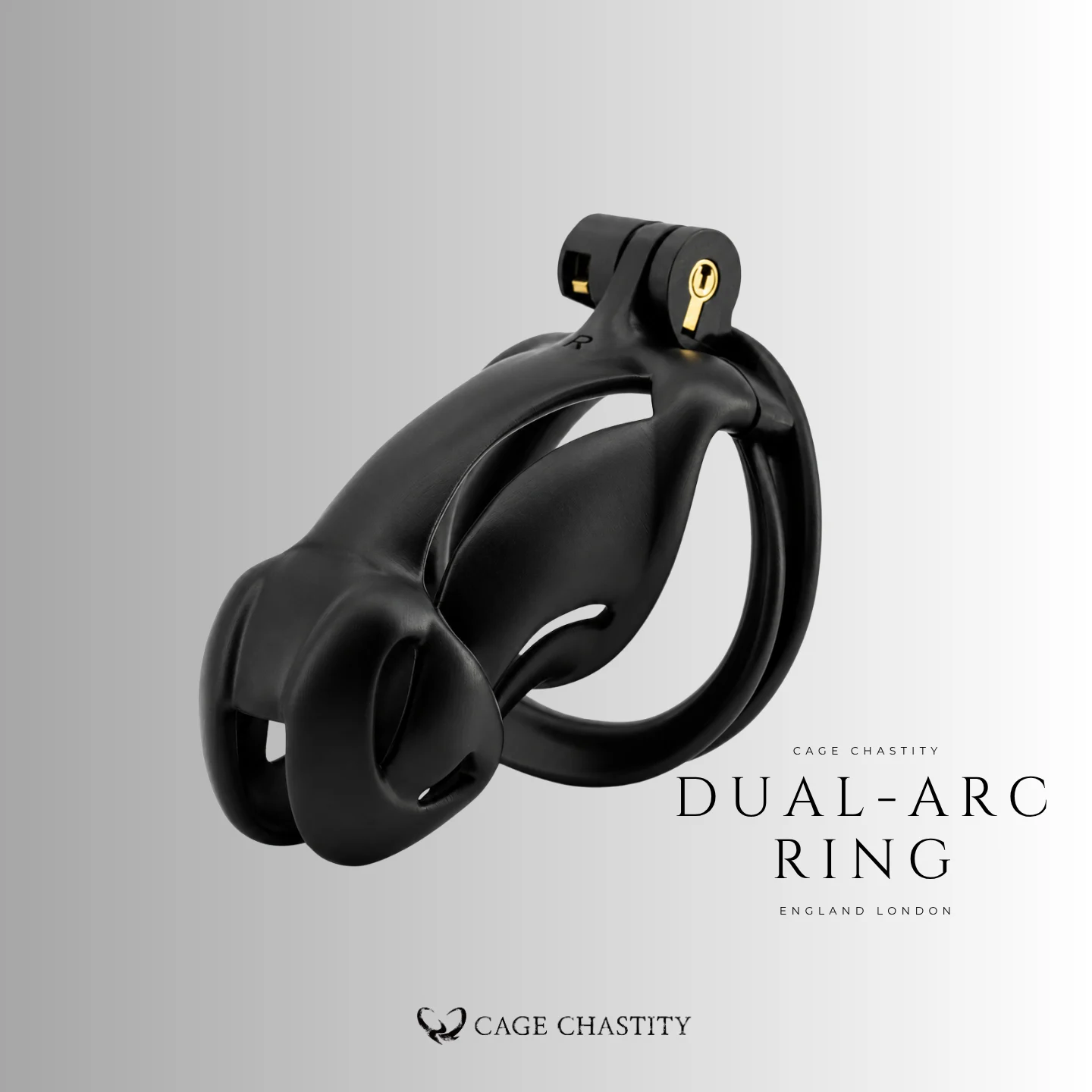 Black Viper Chastity Cage – 2 Ring Types
