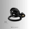 Black Viper Chastity Cage – 2 Ring Types