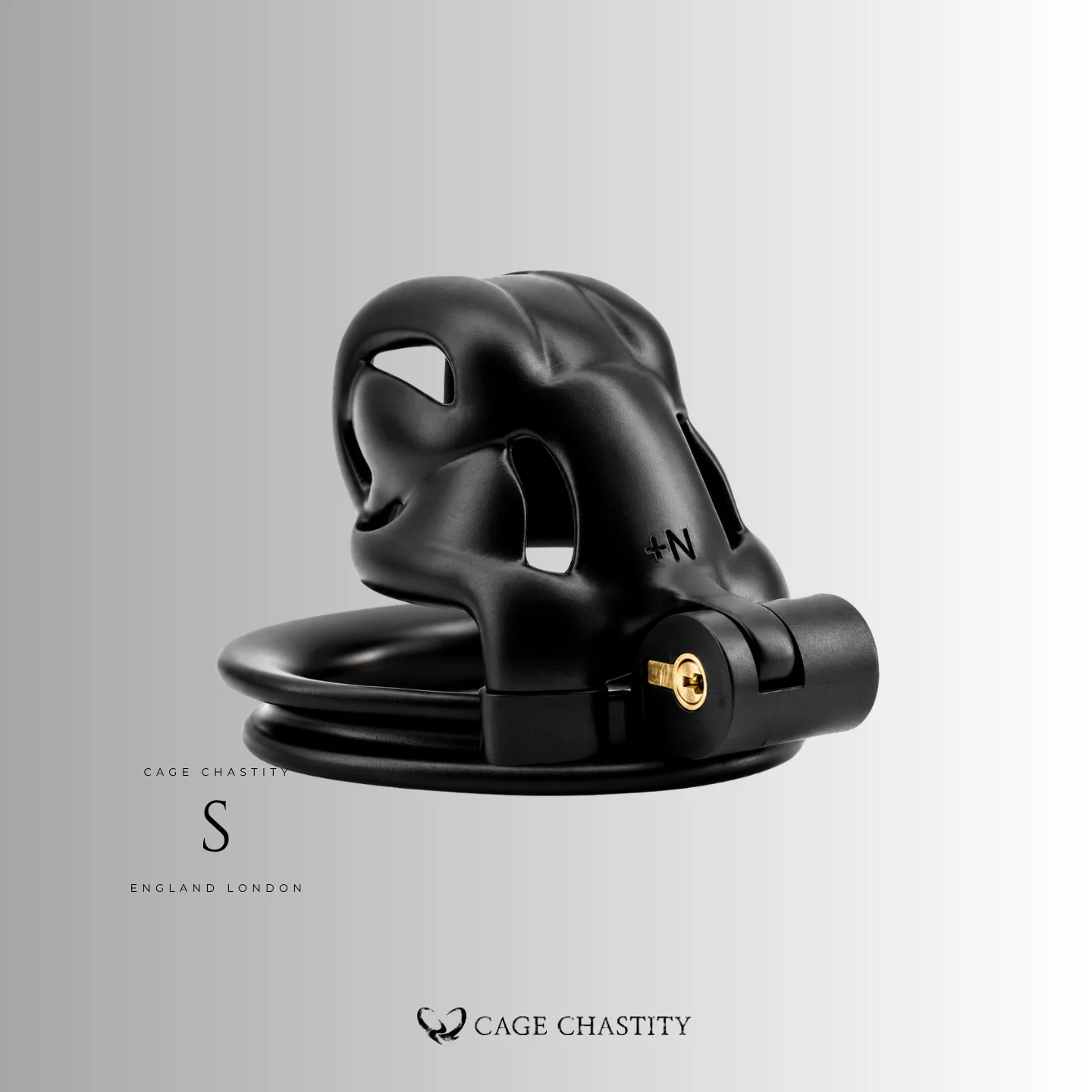 Black Viper Chastity Cage – 2 Ring Types