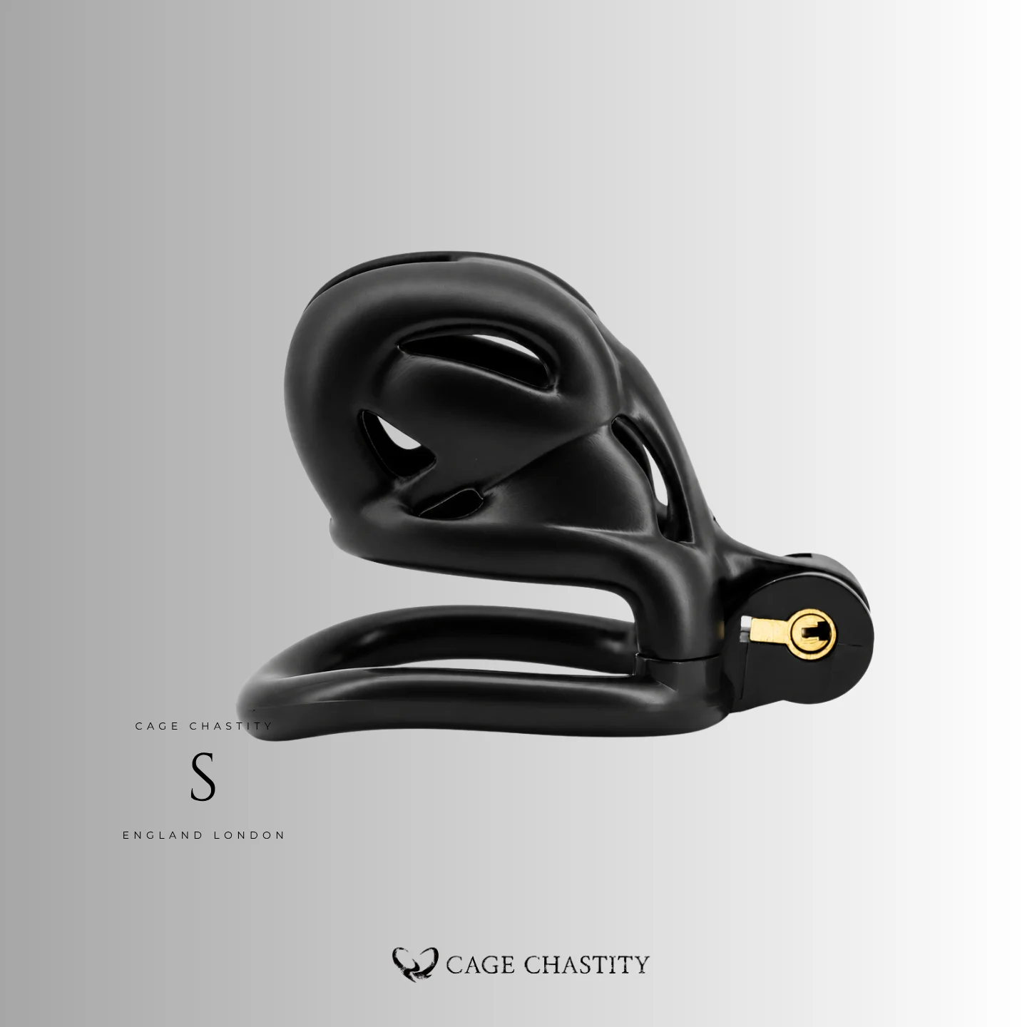 Black Viper Chastity Cage – 2 Ring Types