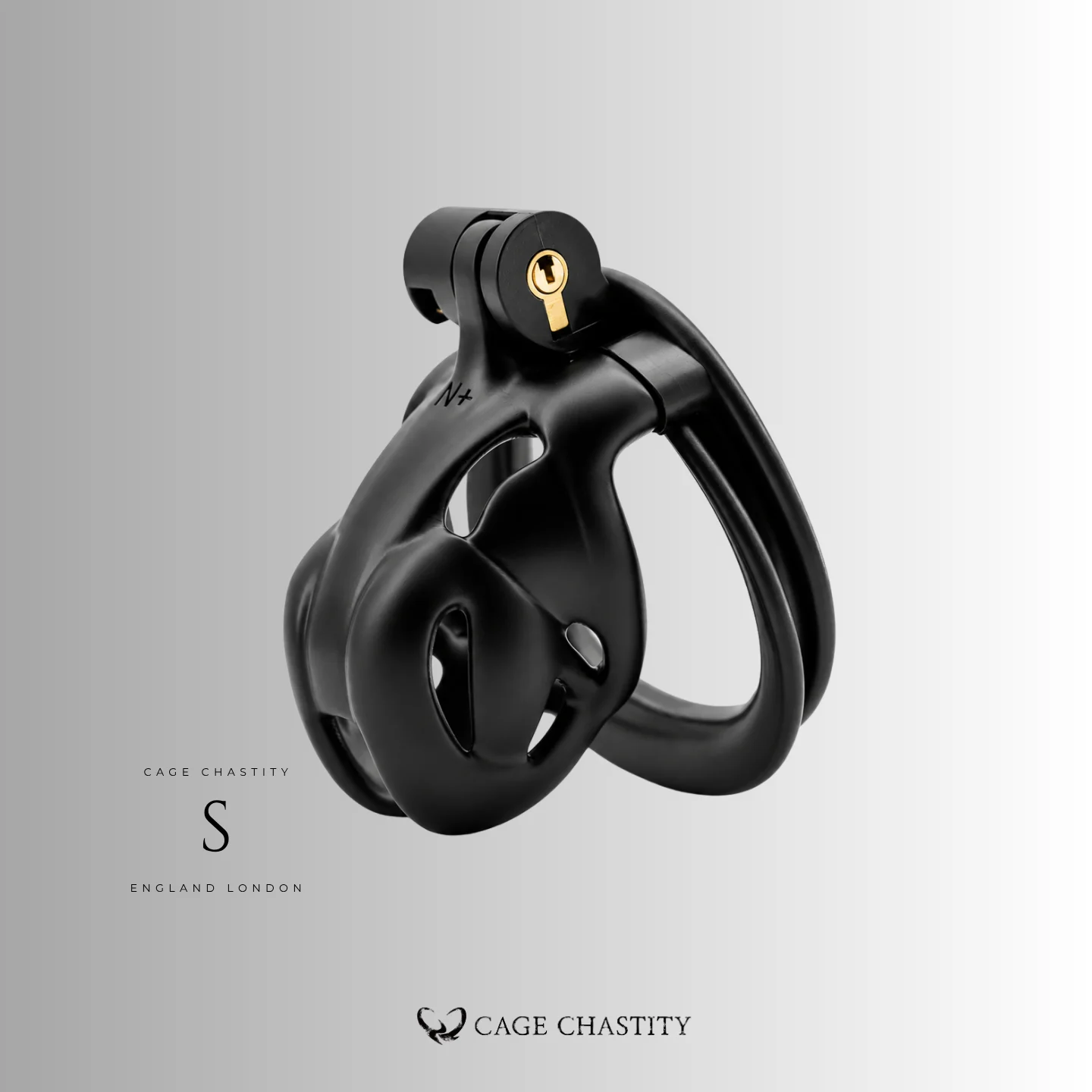 Black Viper Chastity Cage – 2 Ring Types