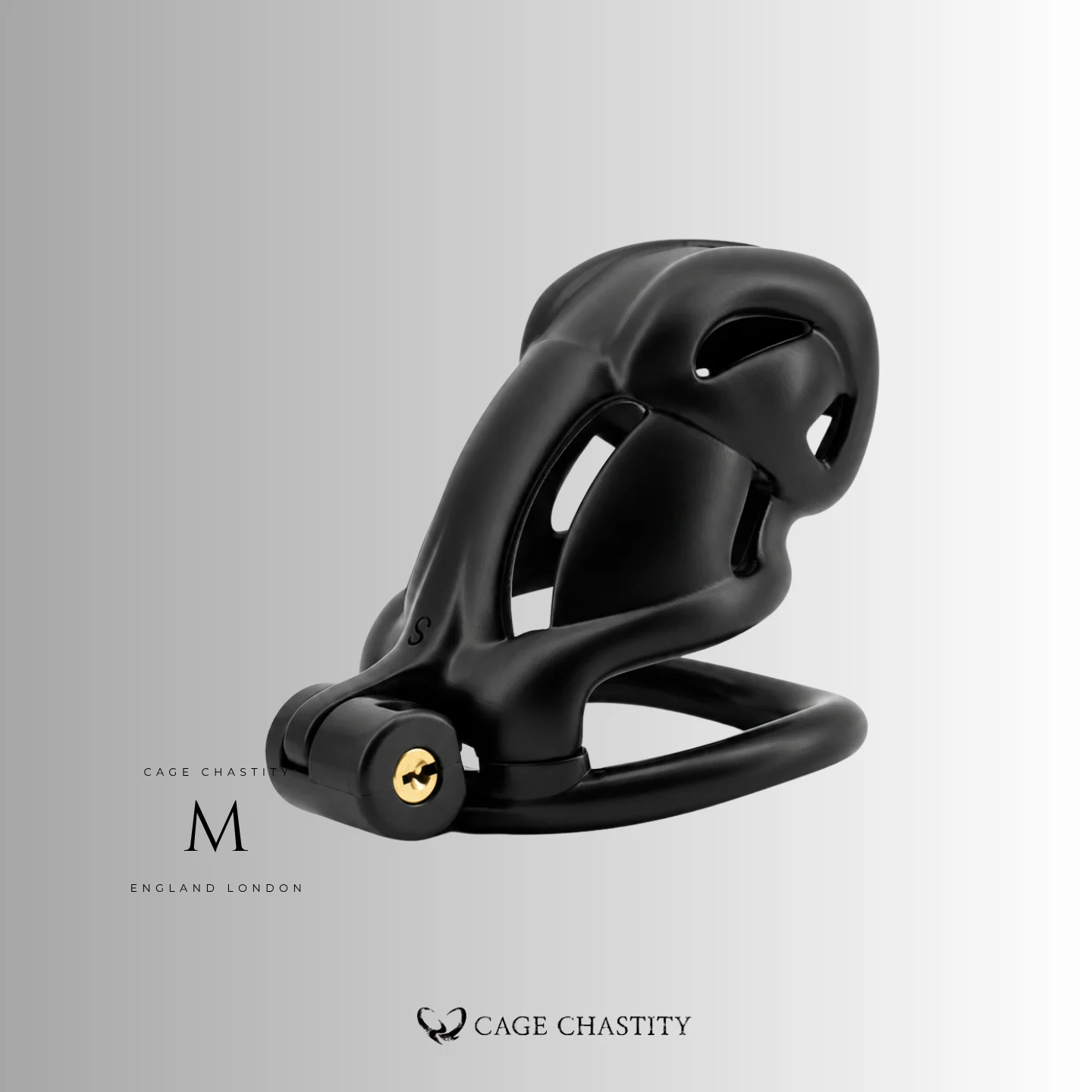 Black Viper Chastity Cage – 2 Ring Types