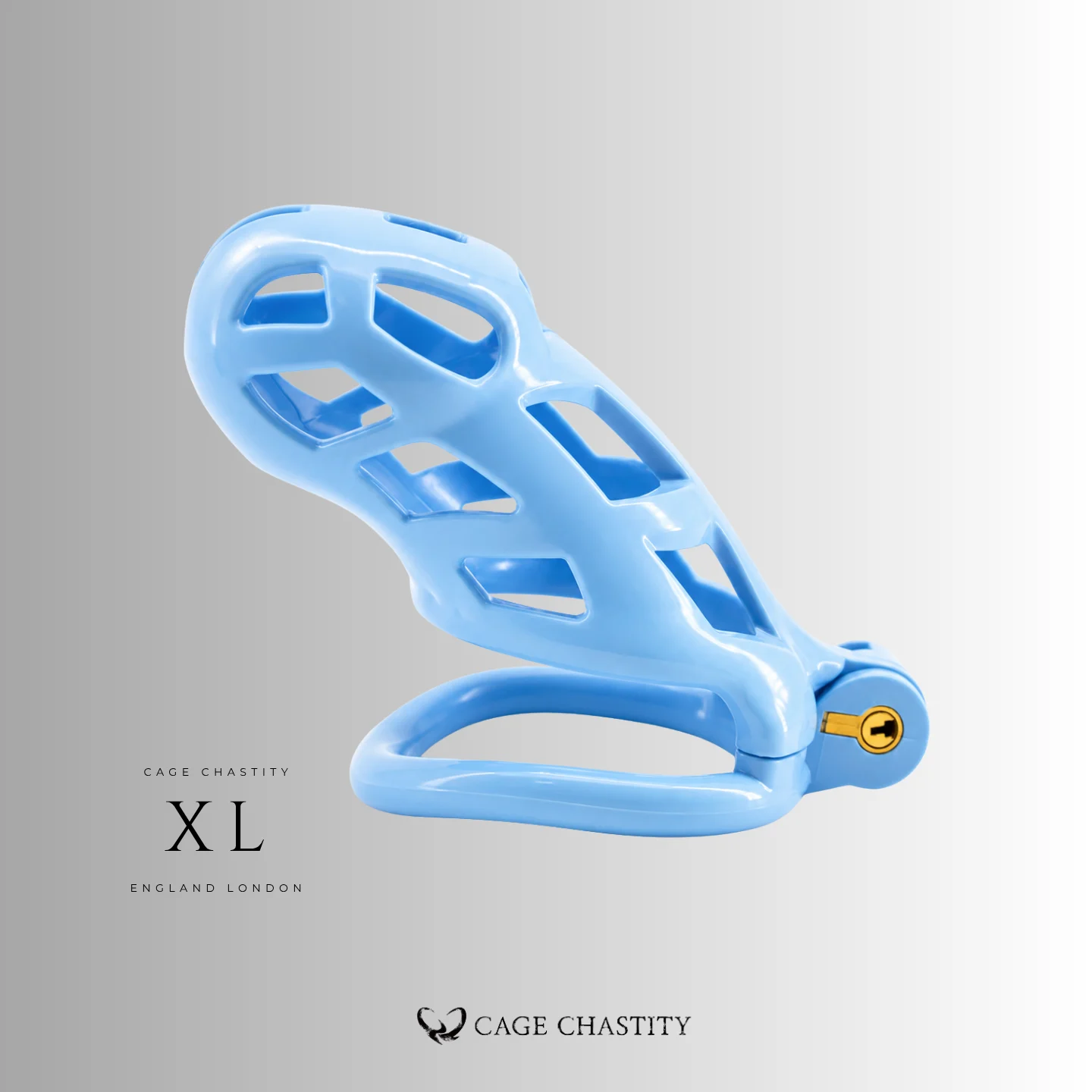 Blue Cobra Chastity Cage