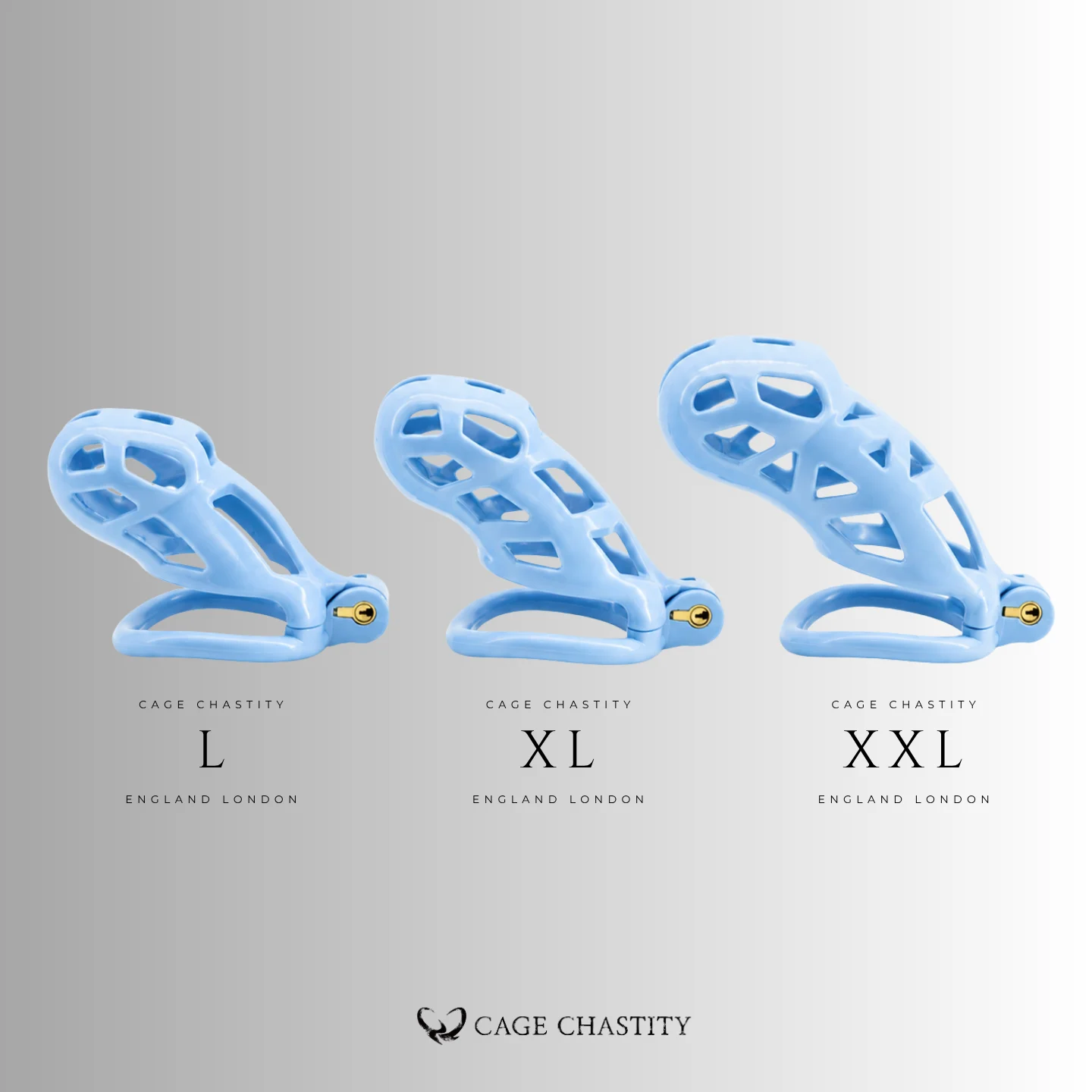 Blue Cobra Chastity Cage
