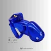 Front view of the blue Holy Trainer V2 and matching ring