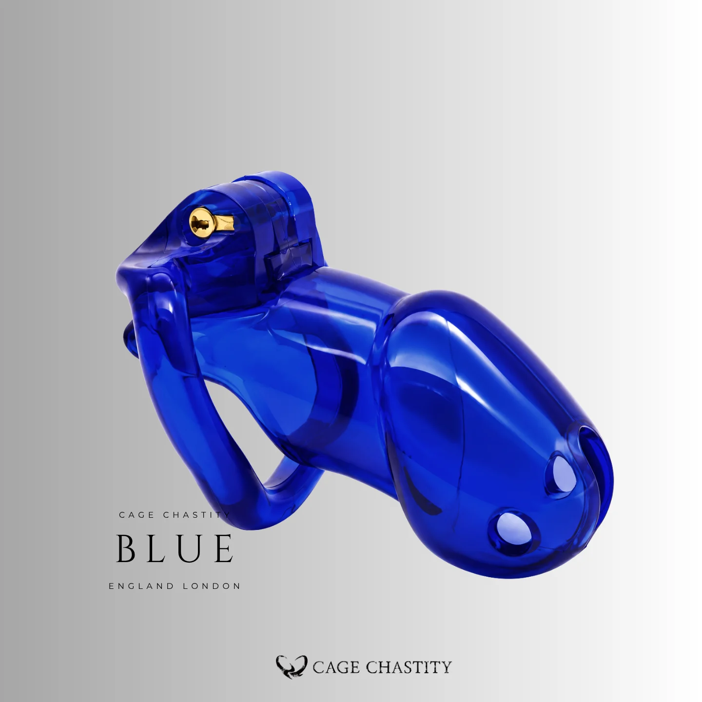 Front view of the blue Holy Trainer V2 and matching ring