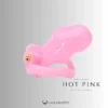 Hot pink HT V2 photographed from the open-ring side