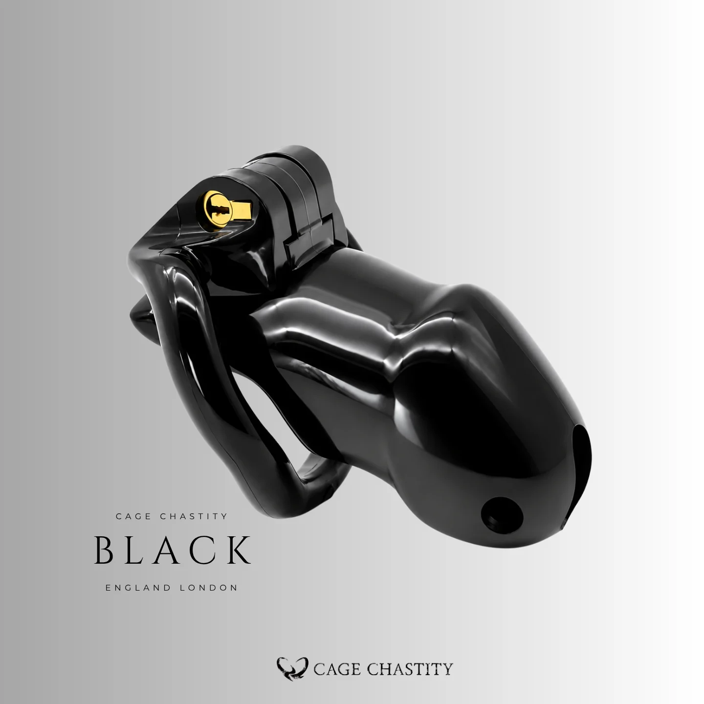 Side angle of the black Holy Trainer V2 resin cage