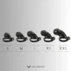 Black Viper Chastity Cage – 2 Ring Types