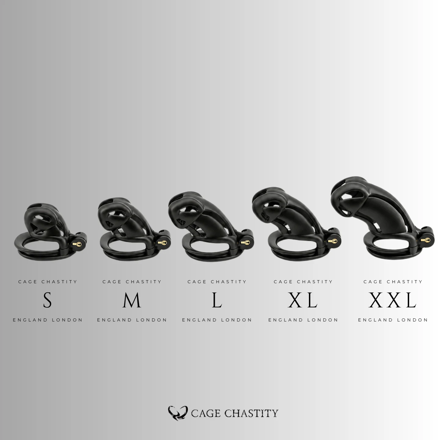 Black Viper Chastity Cage – 2 Ring Types