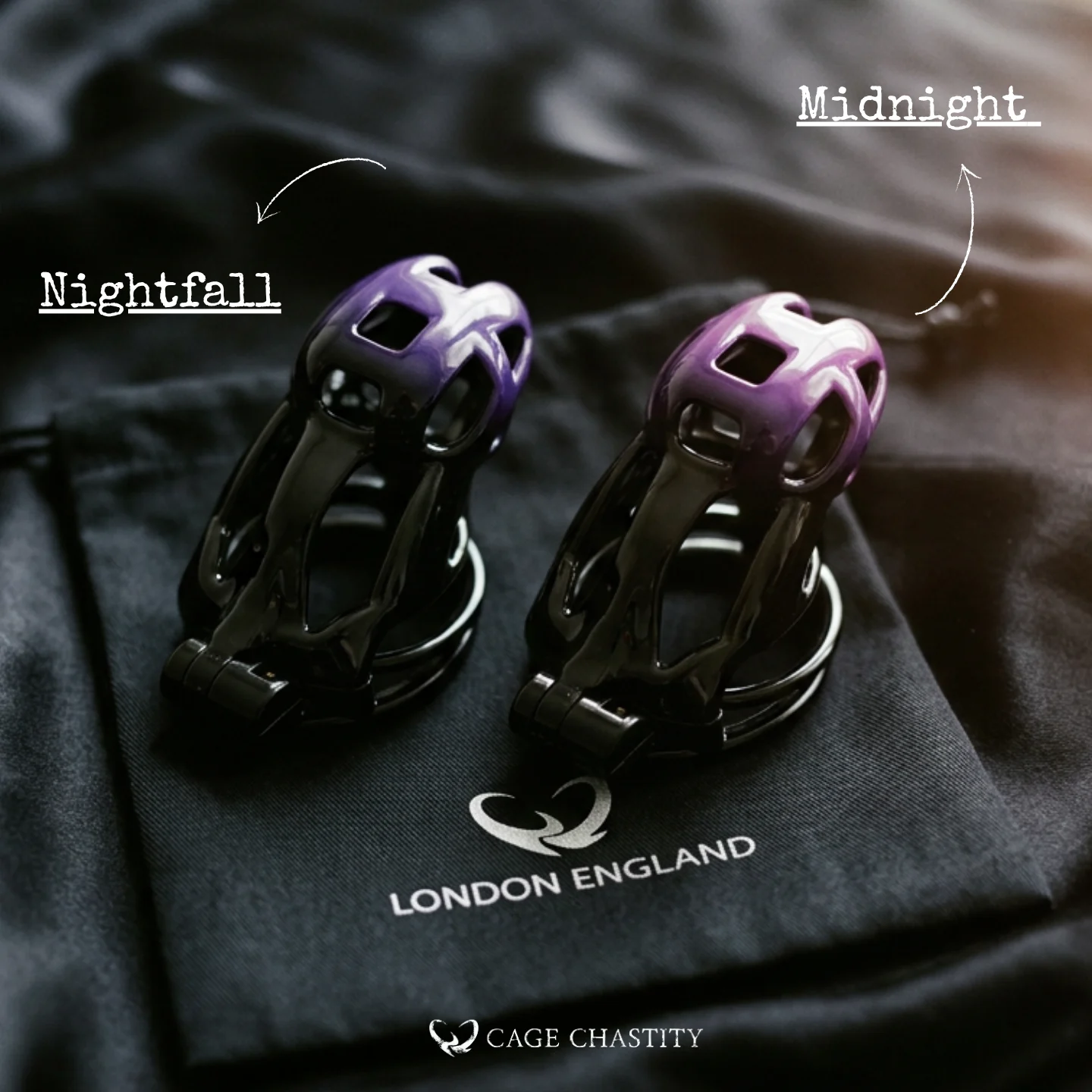 Midnight Cobra Chastity Cage